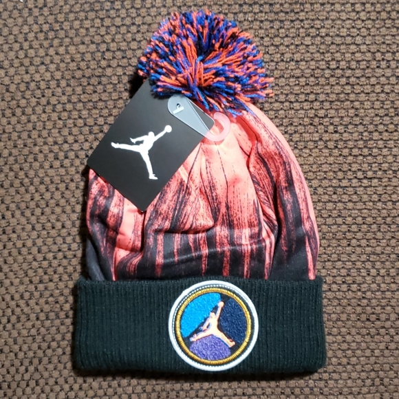 Jordan Other - AIR JORDAN VIII 8 RETRO Infrared Beanie Hat Cap